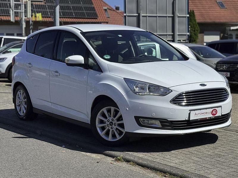 Weiß Gebraucht 2017 Ford C-MAX Titanium Van / Kleinbus | 10.990 € (Fairer Preis) - Bild 1/3