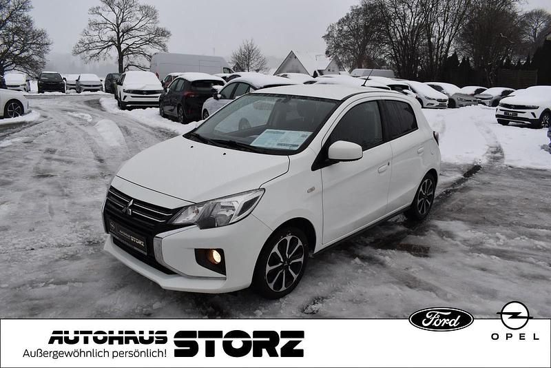 Weiß Gebraucht 2021 Mitsubishi Space Star Spirit+ Kleinwagen | 9.900 € (Fairer Preis) - Bild 1/4