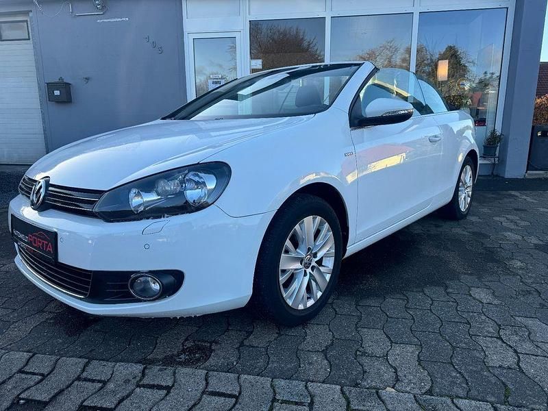 Weiß Gebraucht 2013 VW Golf Cabriolet Life Cabrio | 9.790 € (Fairer Preis) - Bild 1/4
