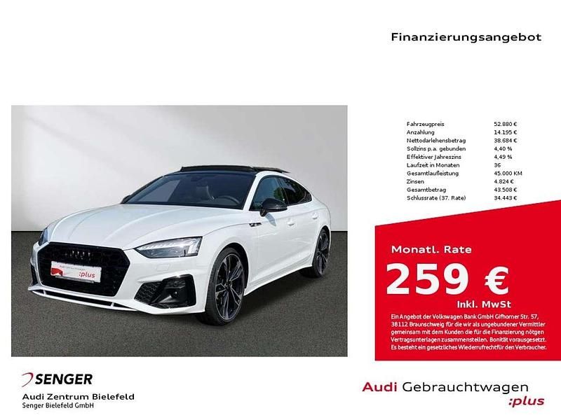 Weiß Gebraucht 2024 Audi A5 Sportback Business Limousine | 52.880 € - Bild 1/4