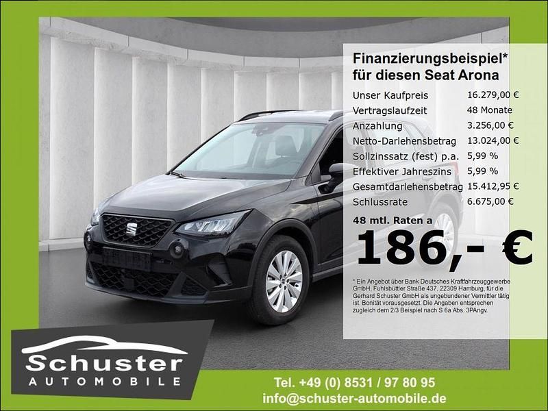Schwarz Gebraucht 2023 Seat Arona Style SUV | 16.279 € (Guter Preis) - Bild 1/1