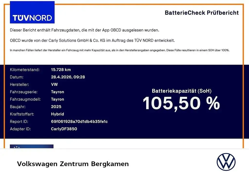 Gebraucht VW Tayron Life 204 PS (150 kW) 2025 Grenadillschwarz metallic SUV
