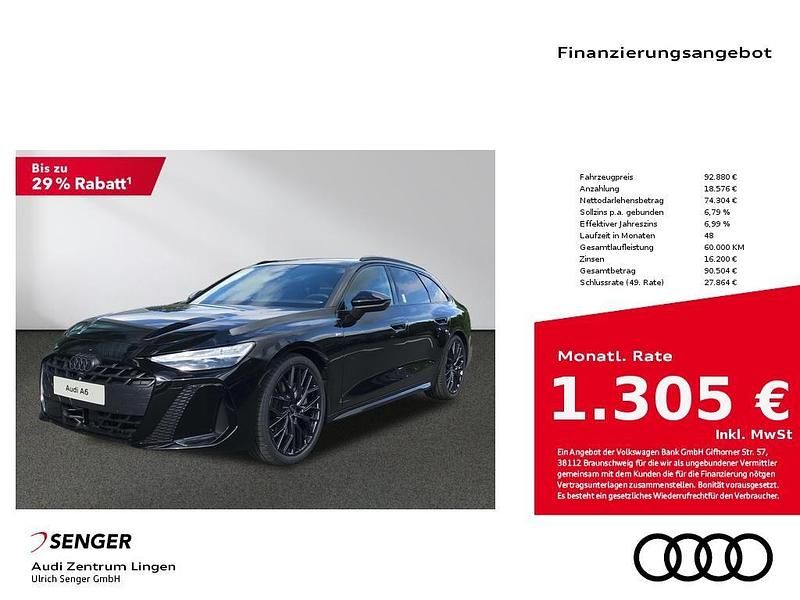 Schwarz Neu 2025 Audi A6 Sport Kombi | 92.880 € - Bild 1/4