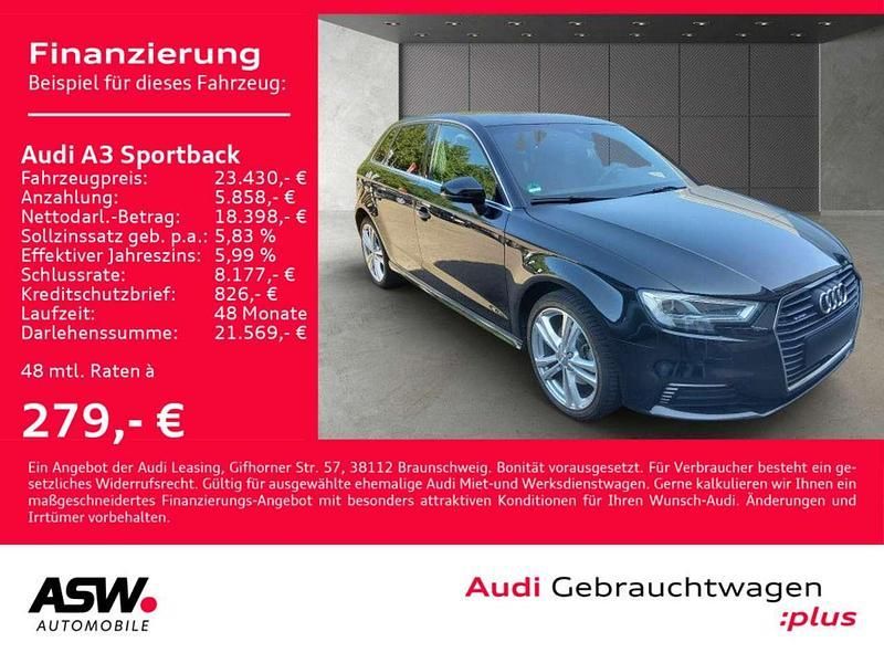 Mythosschwarz metallic Gebraucht 2020 Audi A3 e-tron Sport Kleinwagen | 23.430 € (Fairer Preis) - Bild 1/4