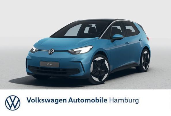 Blau (costa azul metallic schwarz) Neu 2025 VW ID.3 Pro Kleinwagen | 44.025 € (Fairer Preis) - Bild 1/4