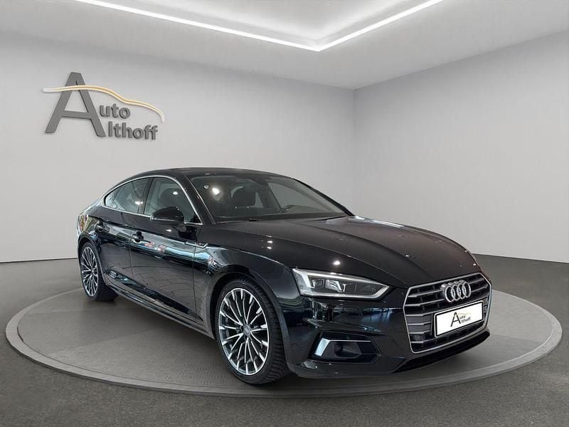 Schwarz Gebraucht 2019 Audi A5 Sportback S-Line Limousine | 23.999 € (Superpreis) - Bild 1/4