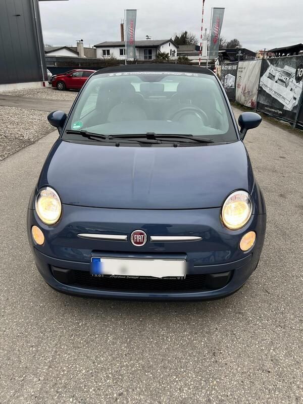 Blau Gebraucht 2011 Fiat 500C Cabrio | 8.500 € - Bild 1/4