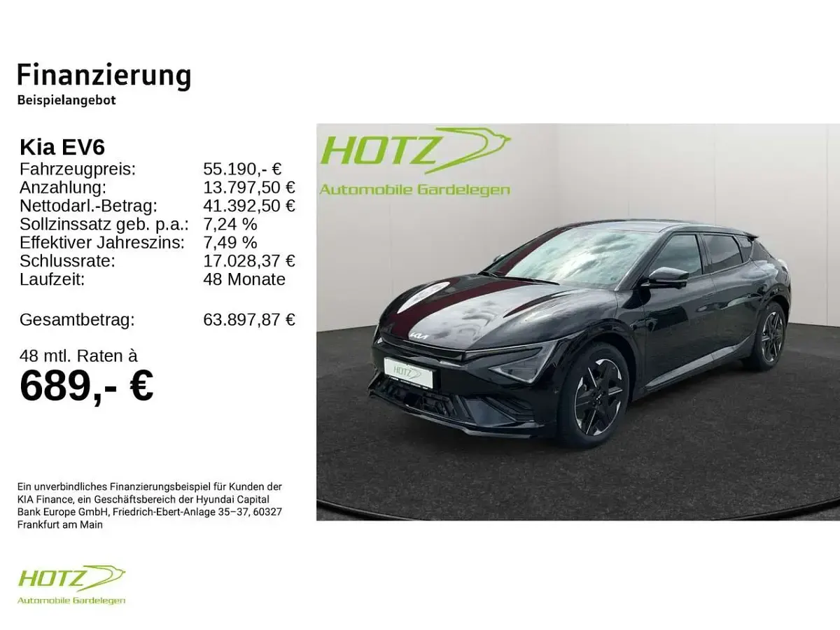 Neu Kia EV6 GT-Line 239 kW (325 PS) 2026 Auroraschwarz SUV
