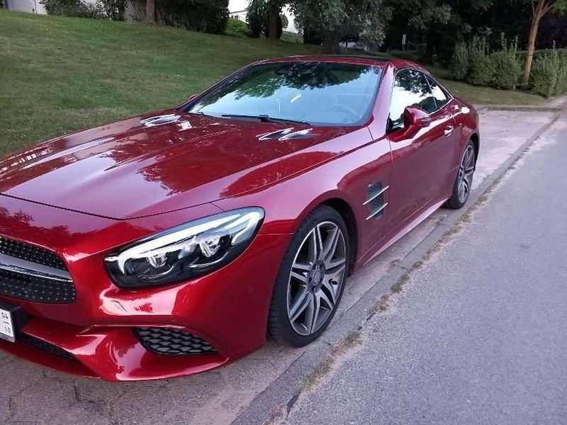 Gebraucht Mercedes SL500 AMG line 455 PS (334 kW) 2018 Rot Cabrio