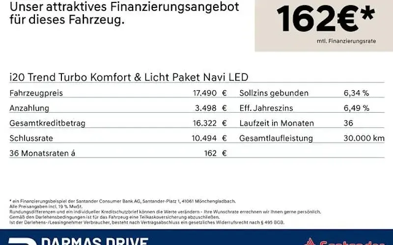 Gebraucht Hyundai i20 Trend 101 PS (74 kW) 2024 Weiß Kleinwagen