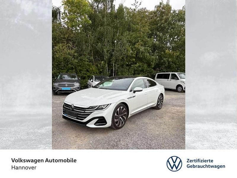 Oryxweiß perlmutteffekt Gebraucht 2022 VW Arteon R-line Coupé | 33.490 € (Fairer Preis) - Bild 1/3