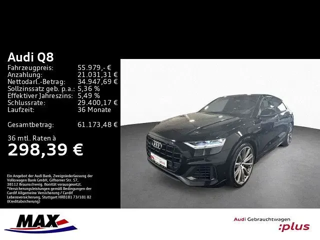 Gebraucht Audi Q8 S-Line 381 PS (280 kW) 2023 Mythosschwarz metallic (metallic) SUV