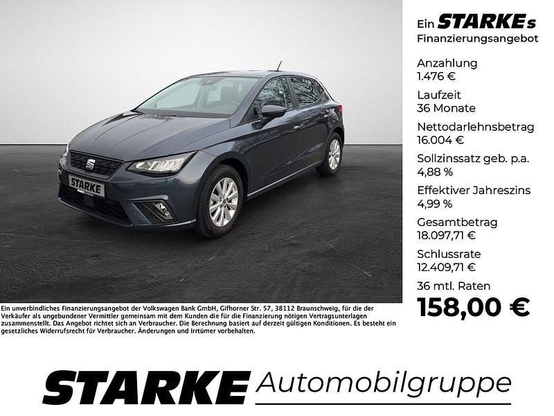 Blau (fjordblau) Gebraucht 2025 Seat Ibiza Style Limousine | 16.990 € (Fairer Preis) - Bild 1/4