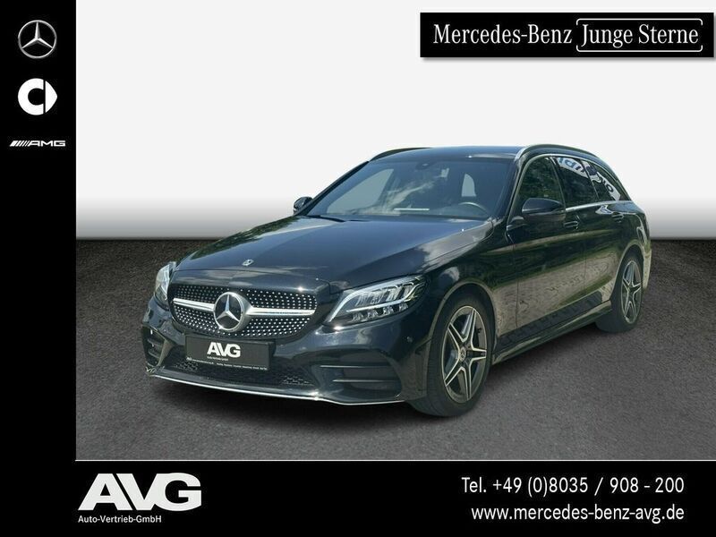 Schwarz Gebraucht 2018 Mercedes C200 AMG Limousine | 29.800 € (Fairer Preis) - Bild 1/4