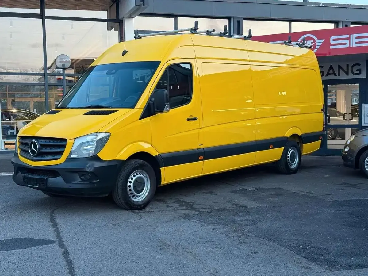 Używany Mercedes Sprinter 163 KM (119 kW) 2016 Żółty Van