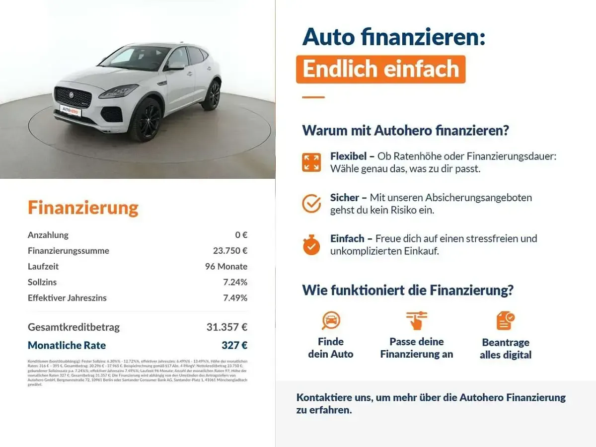 Gebraucht Jaguar E-Pace R-Dynamic 249 PS (183 kW) 2020 Grau SUV