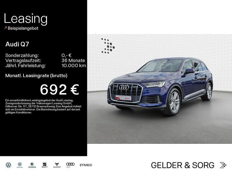 Blau Gebraucht 2023 Audi Q7 Ambiente SUV | 61.880 € (Guter Preis) - Bild 1/4