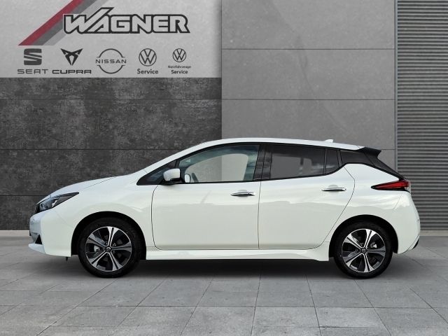 Gebraucht Nissan Leaf 360º 160 kW (218 PS) 2021 S) (weiss Kleinwagen