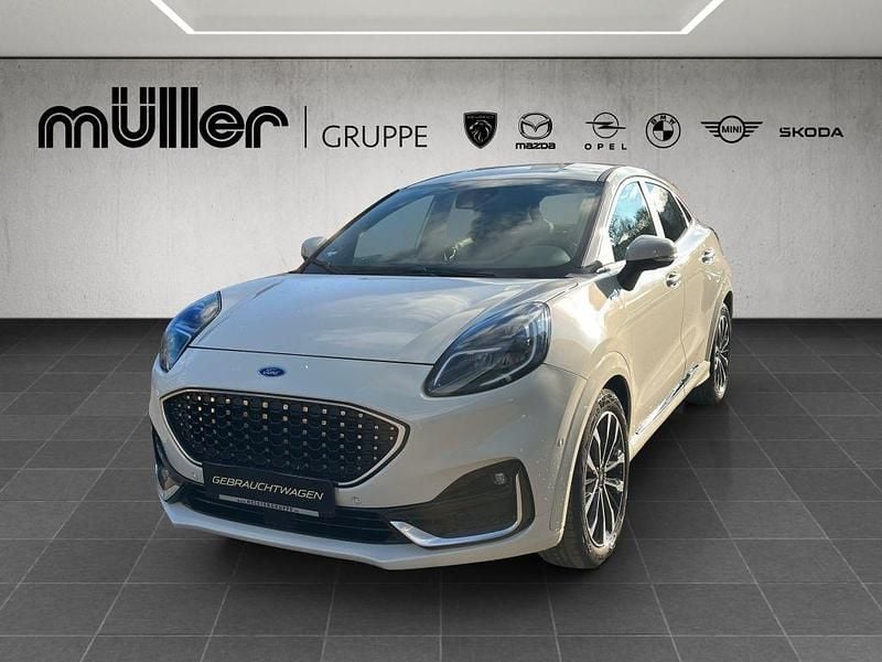 Metropolis weiß Gebraucht 2021 Ford Puma Vignale Limousine | 19.790 € (Fairer Preis) - Bild 1/4