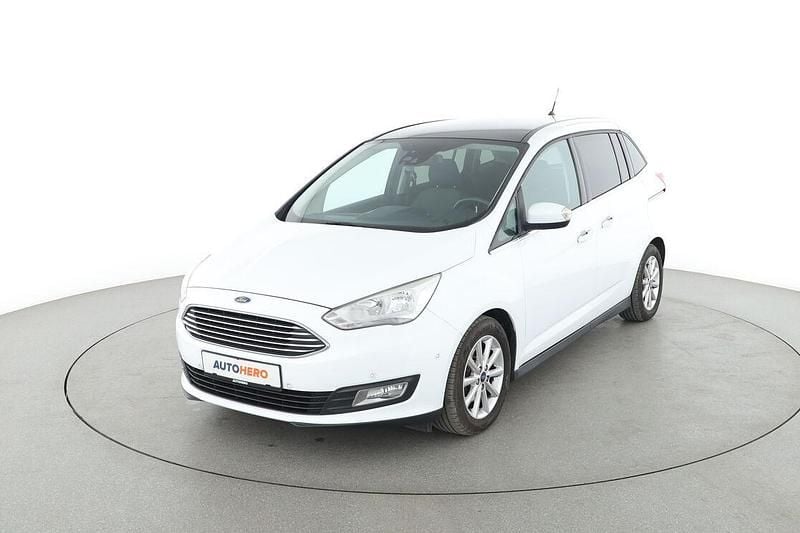 Weiß Gebraucht 2018 Ford Grand C-Max Titanium Van / Kleinbus | 13.290 € (Fairer Preis) - Bild 1/3