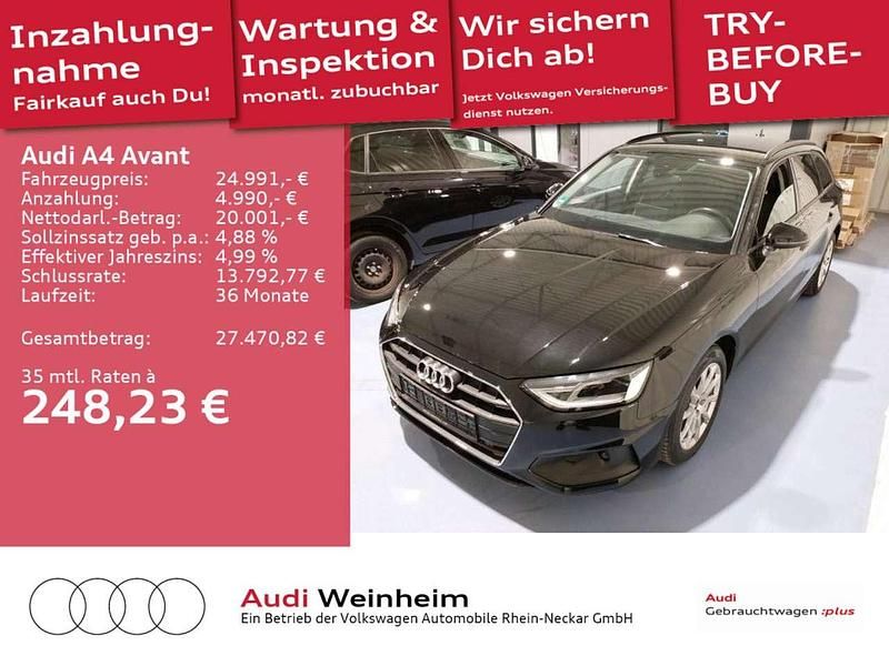 Mythosschwarz metallic Gebraucht 2022 Audi A4 Kombi | 24.991 € (Guter Preis) - Bild 1/3