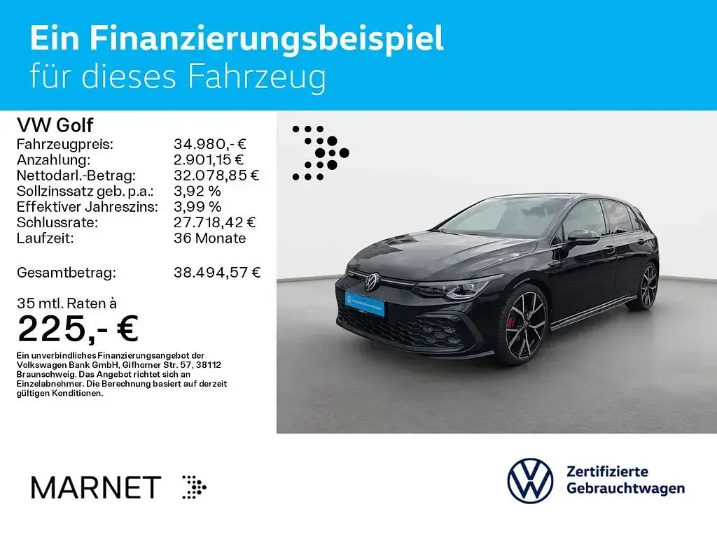Gebraucht VW Golf VIII Style 200 PS (147 kW) 2024 Deep black perleffekt Limousine