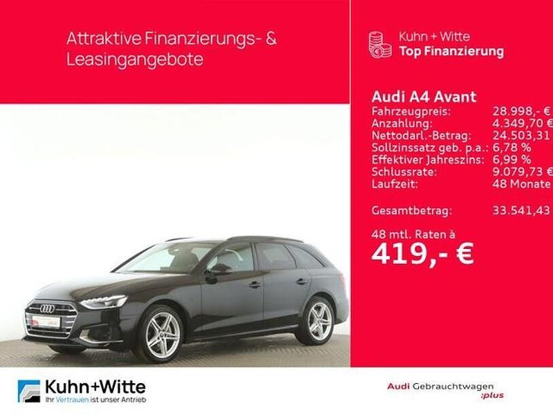 Gebraucht Audi A4 Advanced 204 PS (150 kW) 2022 Brillantschwarz Kombi