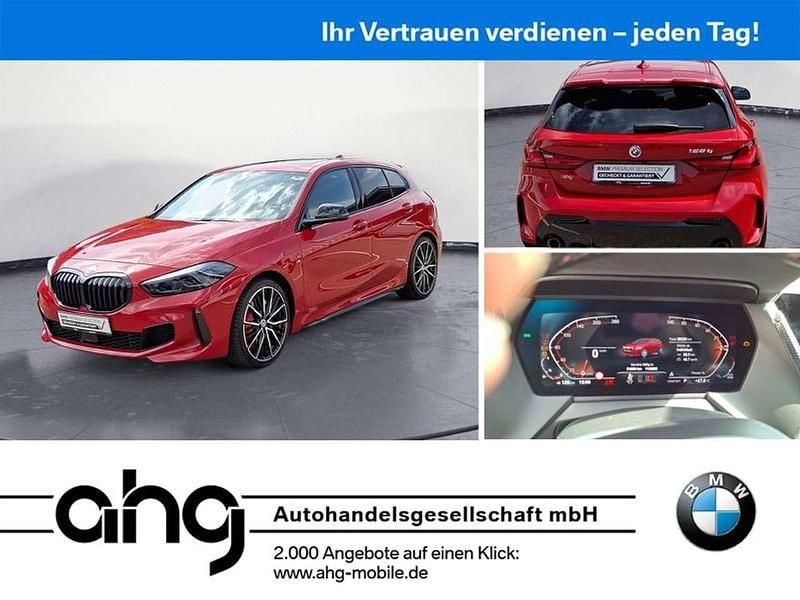 Rot Gebraucht 2023 BMW 128 Sport Line Limousine | 35.530 € (Etwas zu teuer) - Bild 1/4