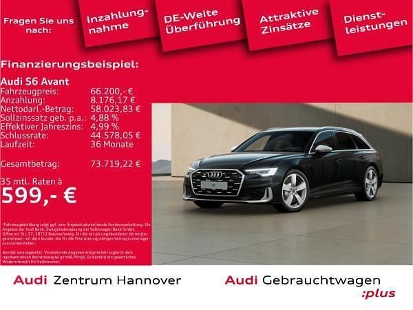 Schwarz (0e mythosschwarz metallic) Gebraucht 2024 Audi S6 Ambiente Kombi | 66.201 € (Superpreis) - Bild 1/4
