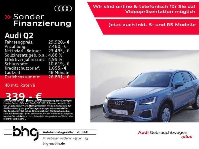 Pfeilgrau perleffekt Gebraucht 2024 Audi Q2 Advanced Plus SUV | 29.920 € (Fairer Preis) - Bild 1/4