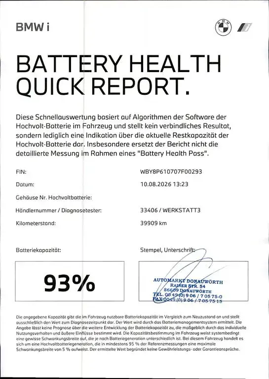 Gebraucht BMW i3 Comfort Edition 135 kW (184 PS) 2020 Blau Kleinwagen