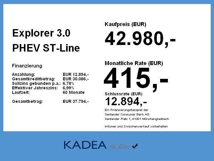 Weiß Gebraucht 2021 Ford Explorer ST-Line SUV | 42.980 € (Guter Preis) - Bild 1/1