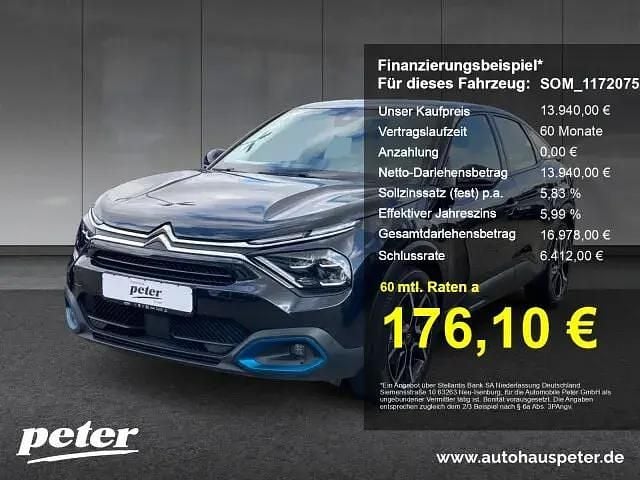 Schwarz Gebraucht 2021 Citroën e-C4 Feel Limousine | 13.940 € (Guter Preis) - Bild 1/4