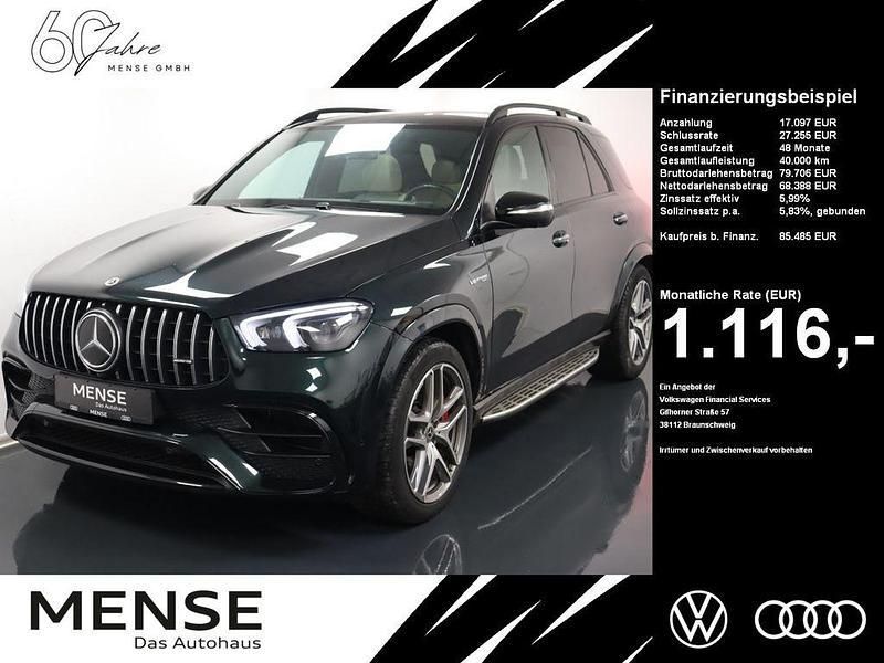 Smaragdgruen – metalliclack Gebraucht 2021 Mercedes GLE63 AMG AMG SUV | 85.485 € (Superpreis) - Bild 1/4