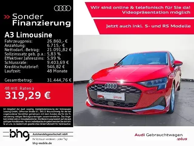 Gebraucht Audi A3 Advanced Plus 150 PS (110 kW) 2025 Limousine