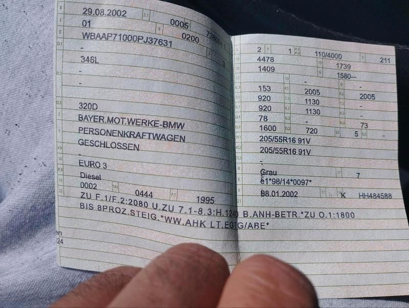 Gebraucht BMW 320 147 PS (108 kW) 2002 Grau Kombi