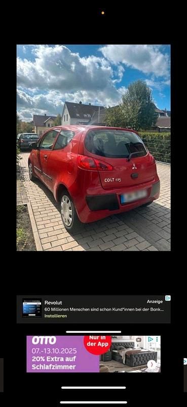 Rot Gebraucht 2005 Mitsubishi Colt Kleinwagen | 1.200 € (Fairer Preis) - Bild 1/4