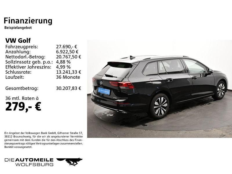 Gebraucht VW Golf VIII Move 110 PS (80 kW) 2024 Schwarz Kombi
