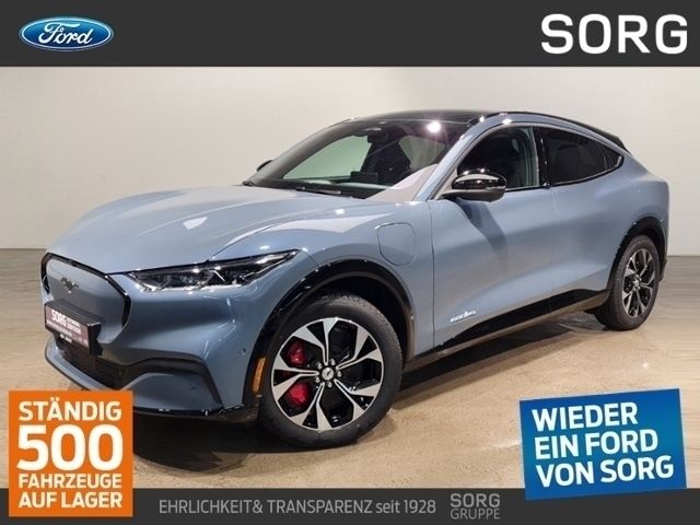 Blau, vaporblue met Neu 2024 Ford Mustang Mach-E Premium SUV | 43.490 € (Superpreis) - Bild 1/4