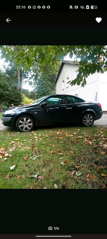 Schwarz Gebraucht 2005 Renault Mégane Cabriolet Cabrio | 1.900 € (Etwas zu teuer) - Bild 1/4