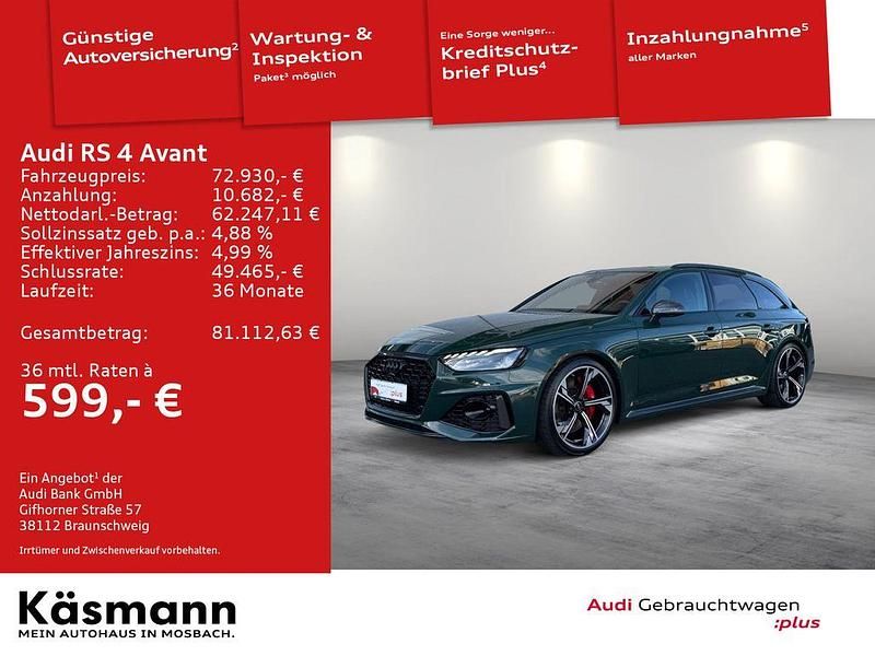 Individuallackierungen audi exclusive Gebraucht 2022 Audi RS4 Ambiente Kombi | 72.930 € (Teuer) - Bild 1/4