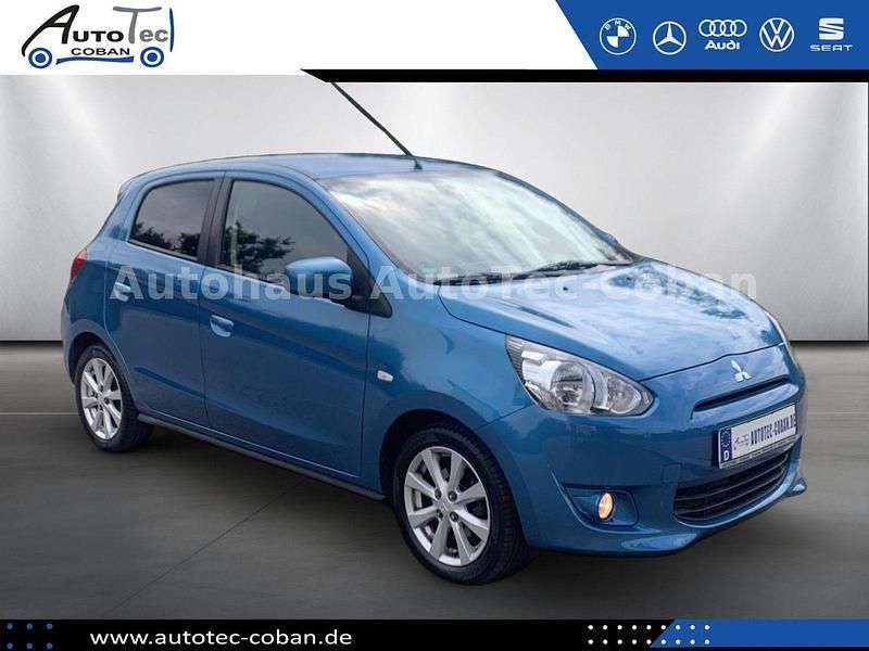 Gebraucht Mitsubishi Space Star 80 PS (58 kW) 2014 Blau Kleinwagen