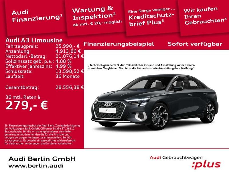 Gebraucht Audi A3 Advanced Plus 150 PS (110 kW) 2022 Grau Limousine