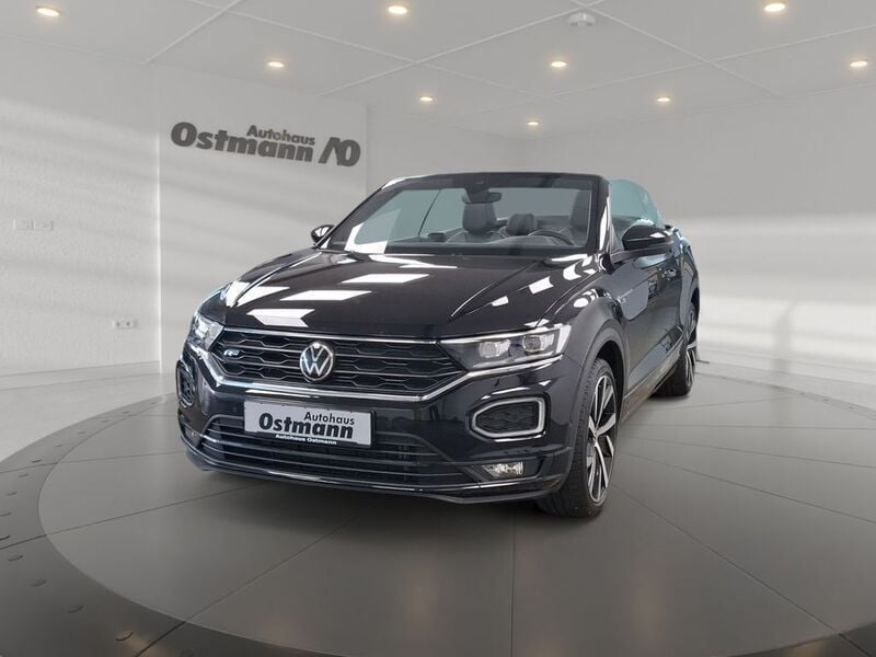 Deep black perleffekt Gebraucht 2021 VW T-Roc Cabriolet R-line Cabrio | 28.611 € (Fairer Preis) - Bild 1/4