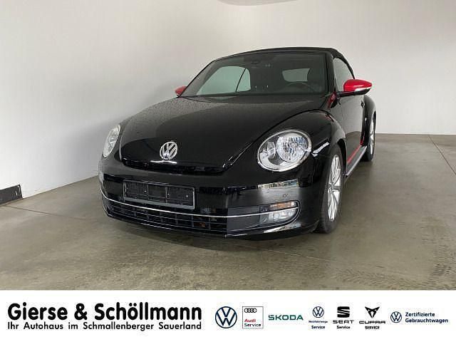 Schwarz/textilverdeck schwarz Gebraucht 2015 VW Beetle CLUB Cabrio | 15.200 € (Guter Preis) - Bild 1/4