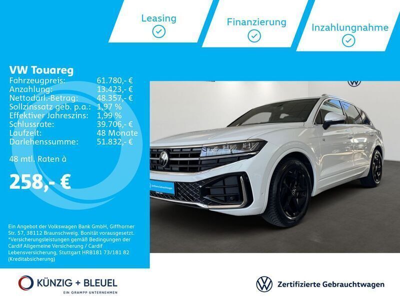 Pure white Gebraucht 2024 VW Touareg R-line SUV | 61.980 € (Etwas zu teuer) - Bild 1/4