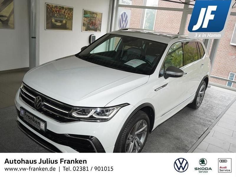 Pure white Gebraucht 2022 VW Tiguan Allspace R-line SUV | 32.500 € (Guter Preis) - Bild 1/4