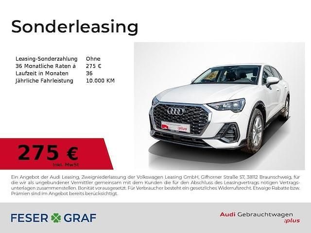 Gletscherweiß Gebraucht 2023 Audi Q3 Sportback Sport SUV | 32.990 € (Superpreis) - Bild 1/3