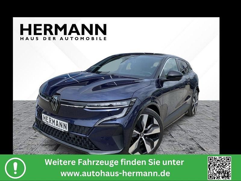 Blau rre + schwarz gne Gebraucht 2022 Renault Megane E-Tech Techno Limousine | 26.282 € (Fairer Preis) - Bild 1/4
