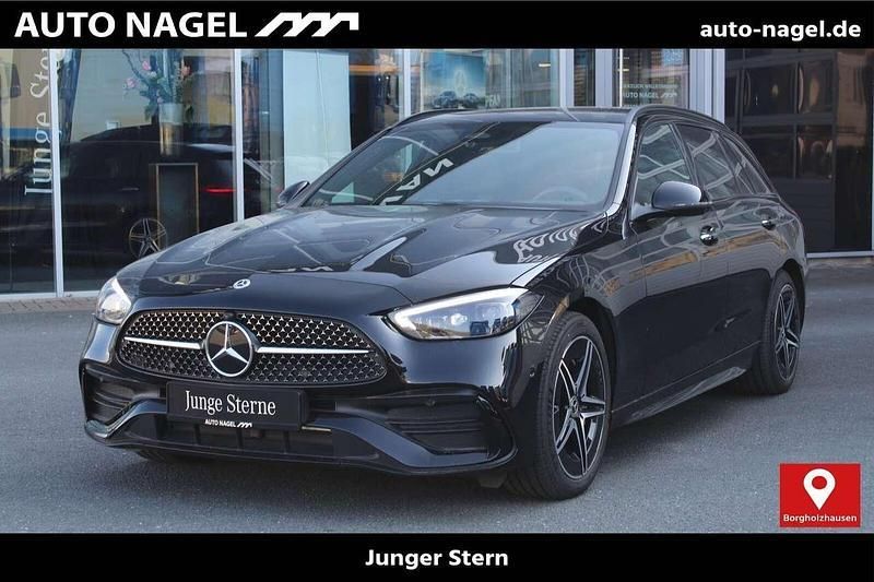 Schwarz Gebraucht 2024 Mercedes C300e AMG Kombi | 42.480 € (Superpreis) - Bild 1/4